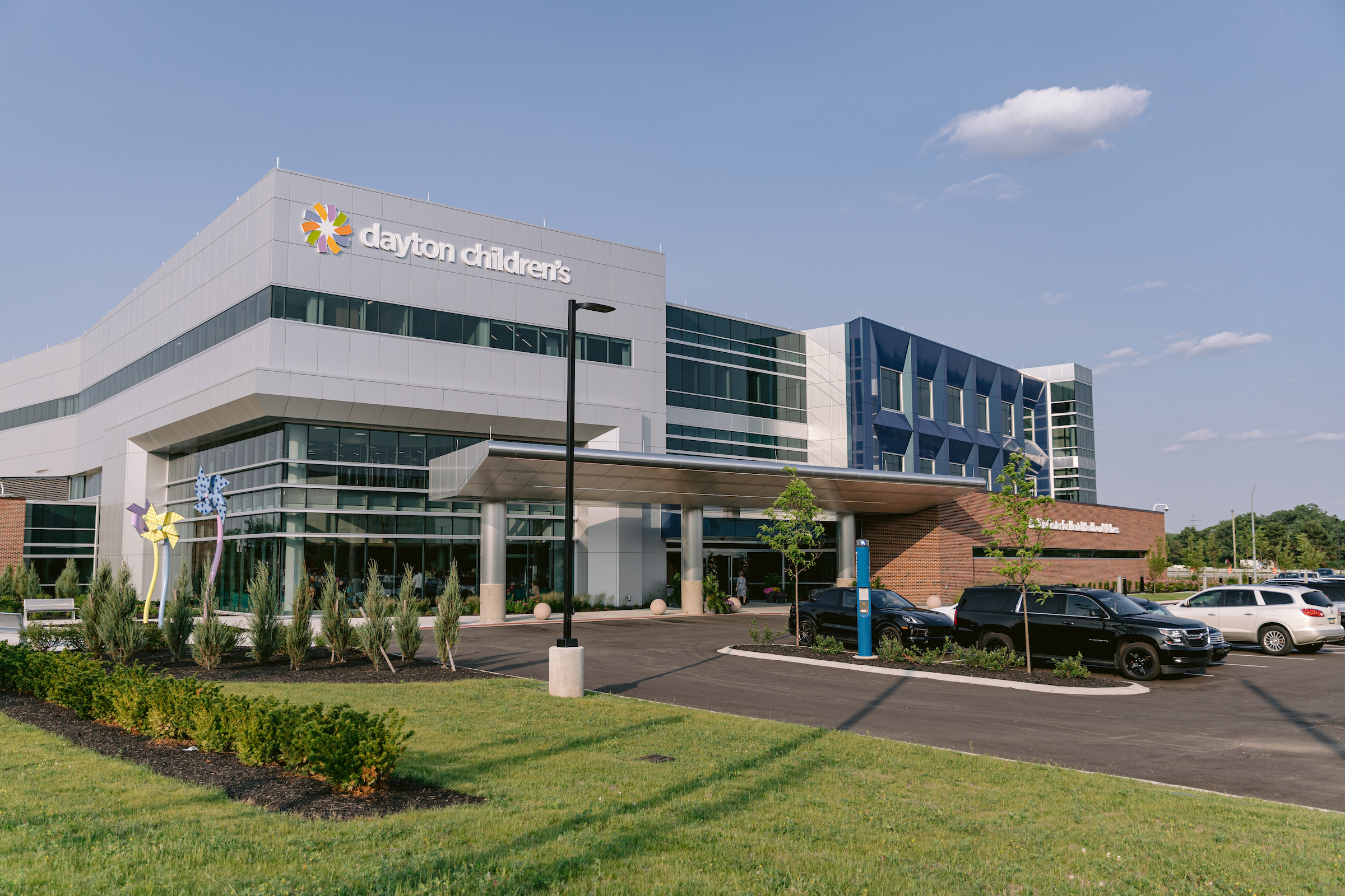 exterior view of 3 story mental health building