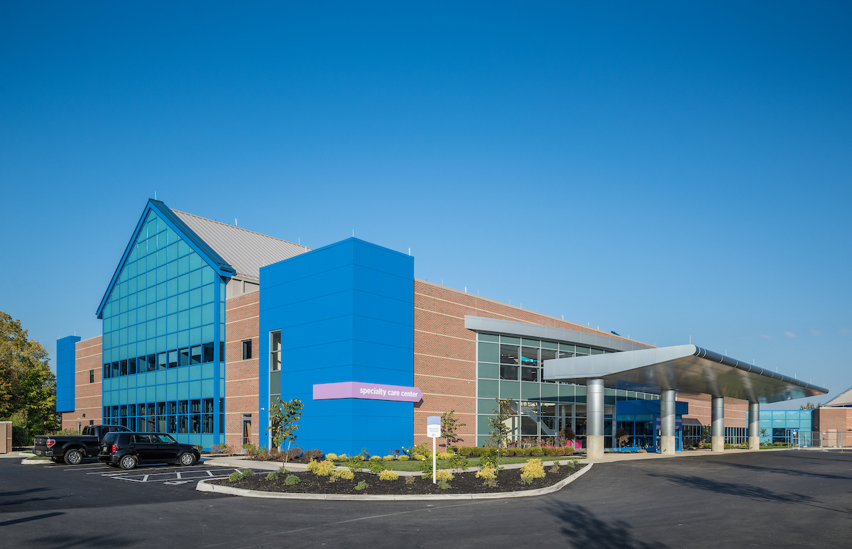 exterior view of specialty care center building