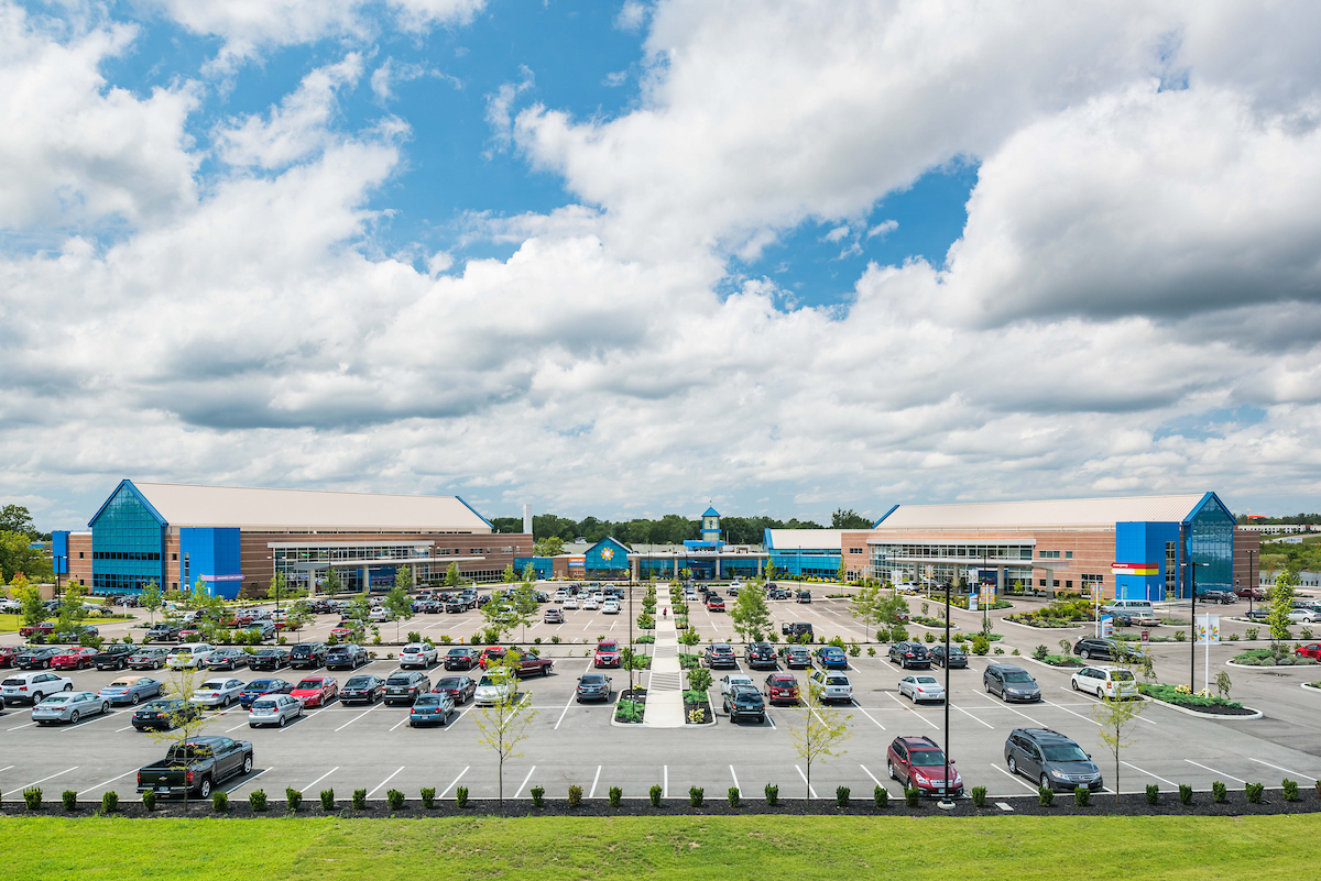 exterior view of south campus building
